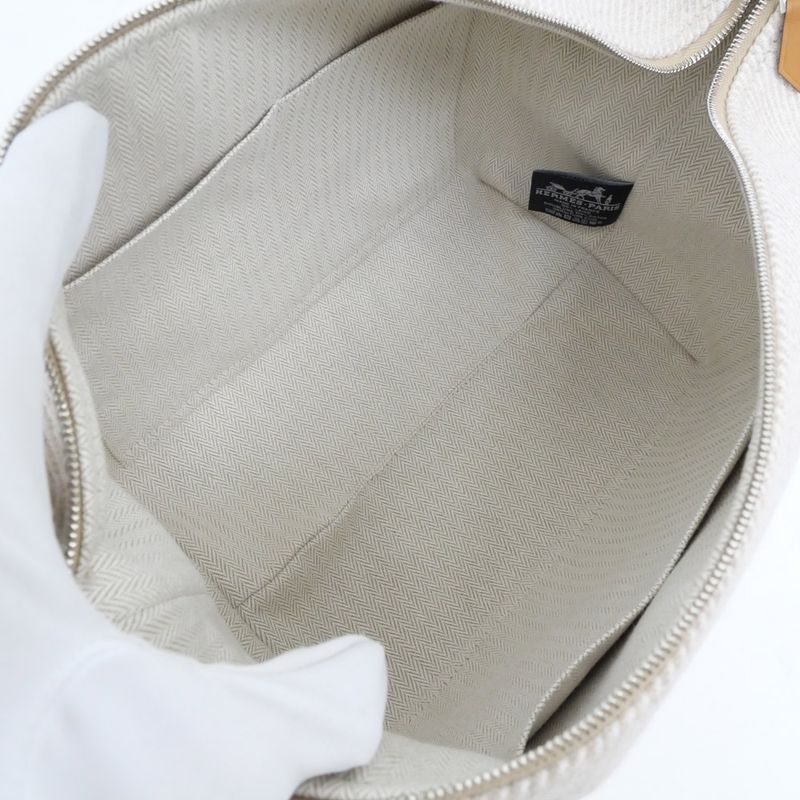 Hermes Brid-a-brac GM Eau Carre Handbag Pouch Segle Beige