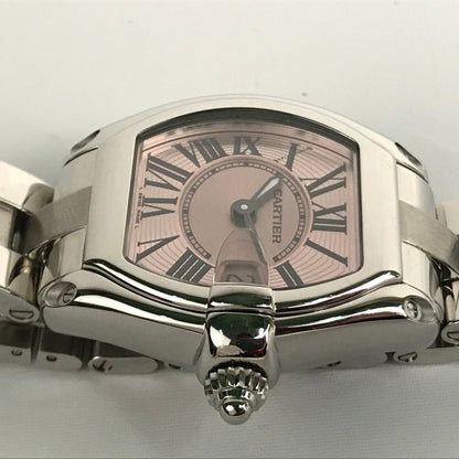 Cartier Watch Roadster SM Pink Silver 2 Belts Frame