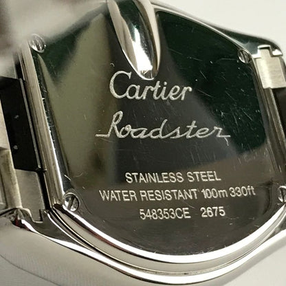 Cartier Watch Roadster SM Pink Silver 2 Belts Frame