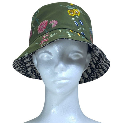 Dior Teddy-d Oblique Trotter Bucket Hat Reversible Khaki