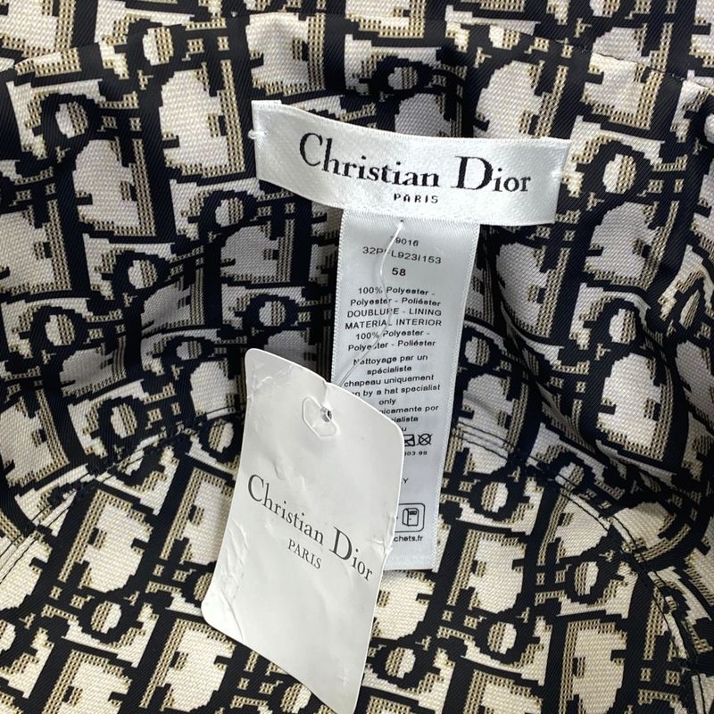 Dior Teddy-d Oblique Trotter Bucket Hat Reversible Khaki