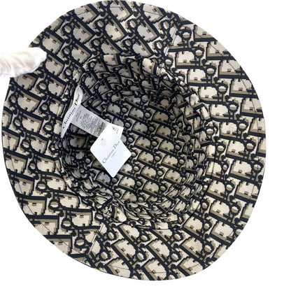 Dior Teddy-d Oblique Trotter Bucket Hat Reversible Black Gray Multicolor