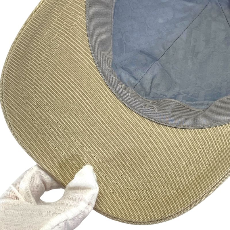 Dior Logo Baseball Cap Hat Cap Cotton Beige