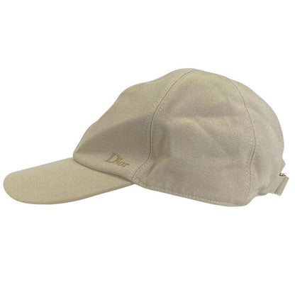 Dior Logo Baseball Cap Hat Cap Cotton Beige
