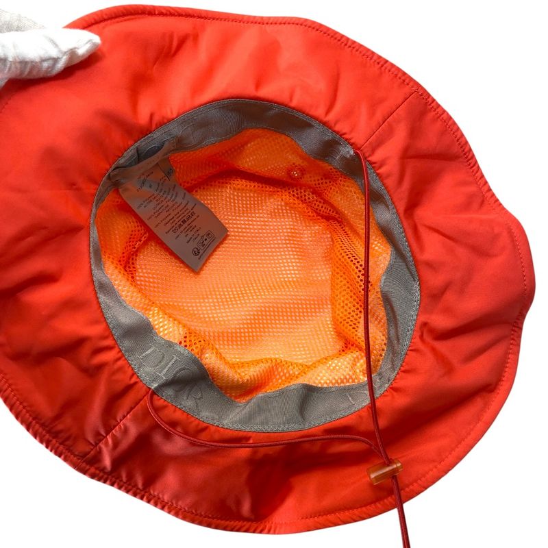 Dior Parley Collaboration Hat Safari Hat Logo Polyester Orange