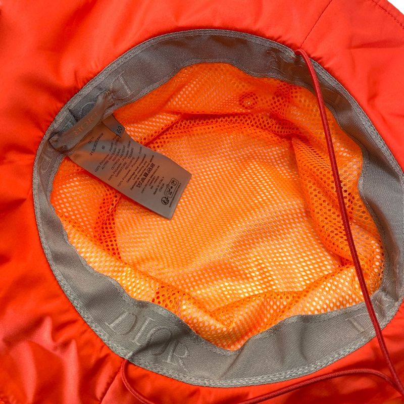 Dior Parley Collaboration Hat Safari Hat Logo Polyester Orange