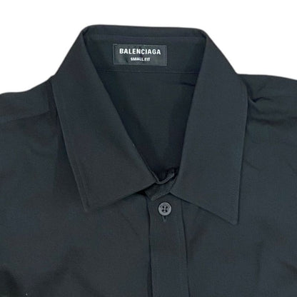 Balenciaga Shirt Long Sleeve Black Wool