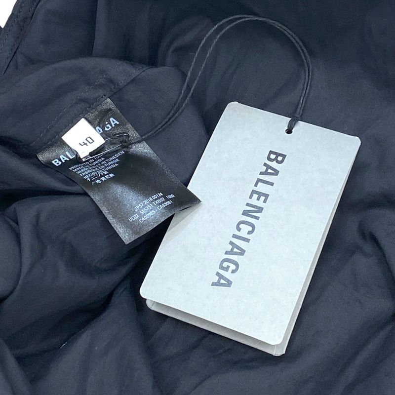 Balenciaga Shirt Long Sleeve Black Cotton