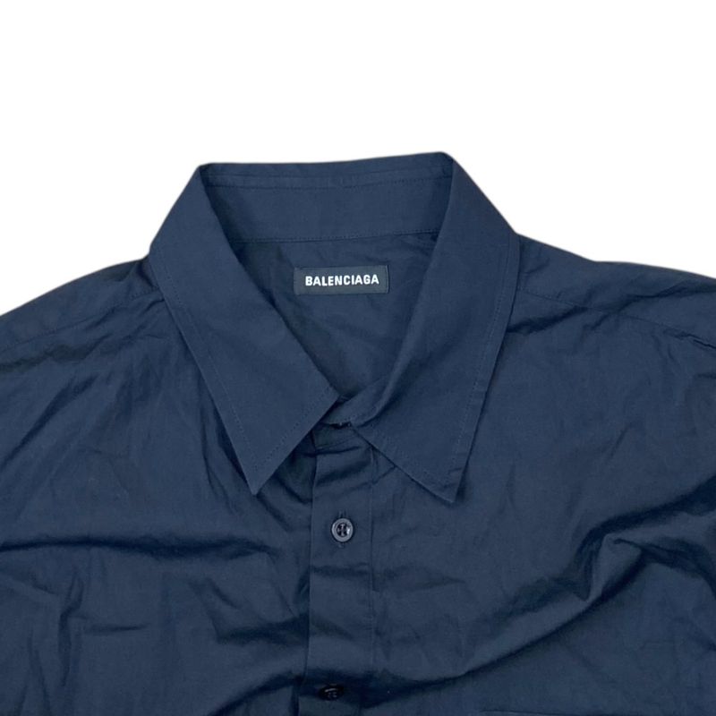 Balenciaga Shirt Long Sleeve Black Cotton