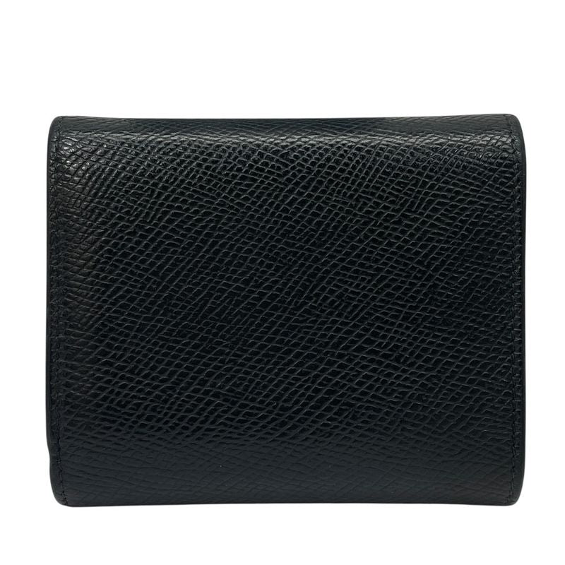 Celine Mini Trifold Wallet Compact Logo Leather