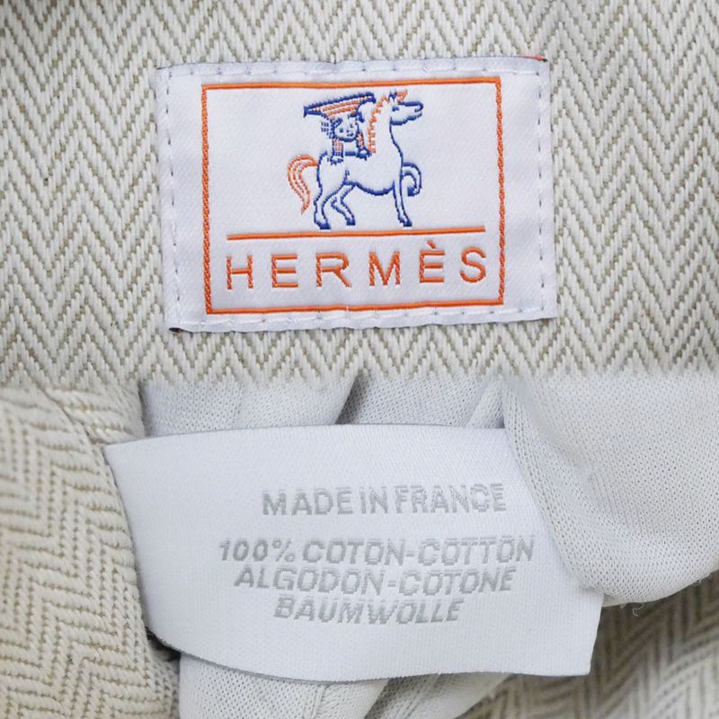 Hermes Brid-a-brac GM Gabriel Gripere Bleu Nattier Toile Ash Silver Pouch