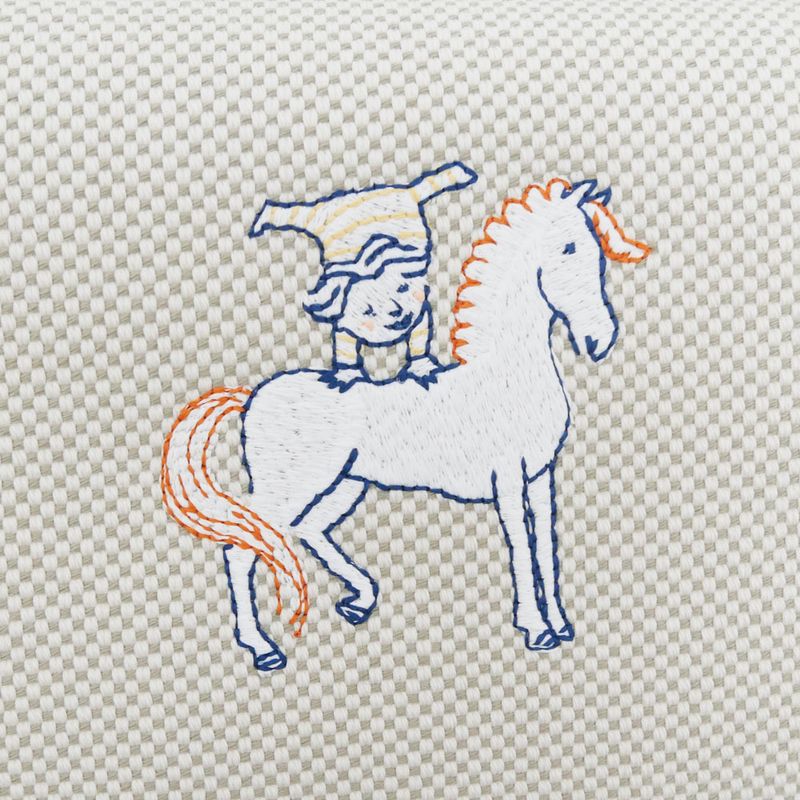 Hermes Brid-a-brac GM Gabriel Gripere Bleu Nattier Toile Ash Silver Pouch