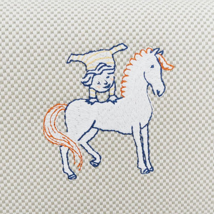 Hermes Brid-a-brac GM Gabriel Gripere Bleu Nattier Toile Ash Silver Pouch