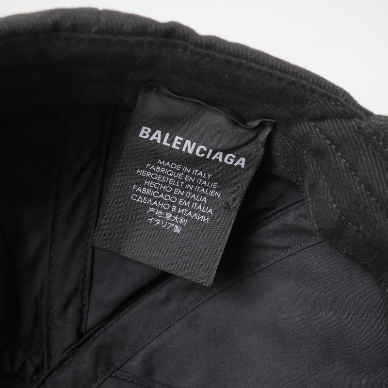 Balenciaga Cap Cotton Black
