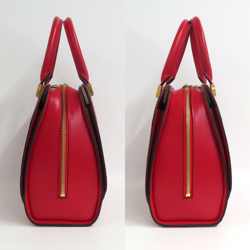 Louis Vuitton Pont Neuf Epi Castilian Red Handbag Gold
