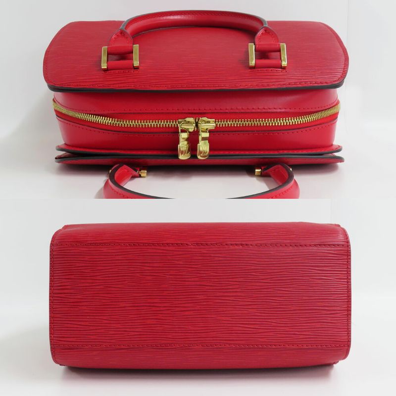 Louis Vuitton Pont Neuf Epi Castilian Red Handbag Gold