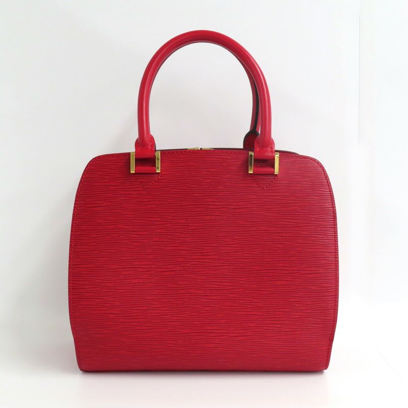 Louis Vuitton Pont Neuf Epi Castilian Red Handbag Gold