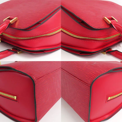 Louis Vuitton Pont Neuf Epi Castilian Red Handbag Gold