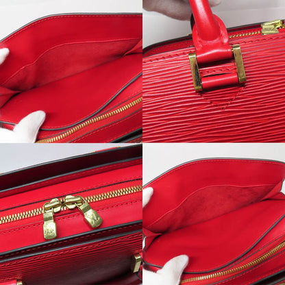 Louis Vuitton Pont Neuf Epi Castilian Red Handbag Gold