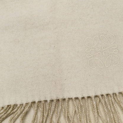 Loewe Scarf Anagram Ivory Beige Wool Cashmere Bicolor Ation From Use And Wear.