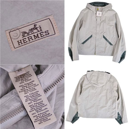 Hermes Jacket with Hood Nylon Zip