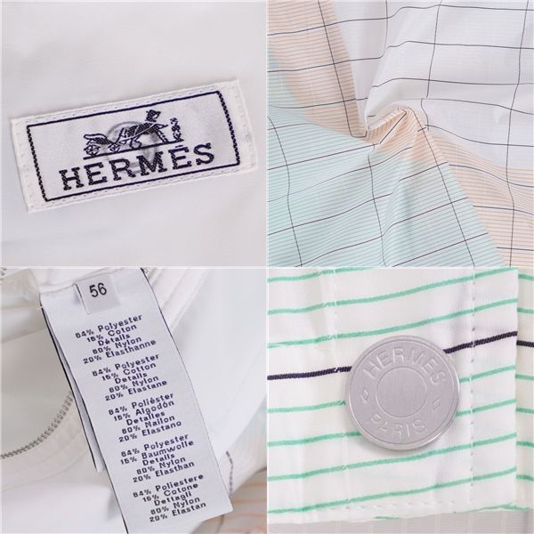 Hermes Jacket Zip Up Check Po