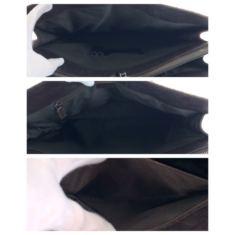 Gucci GG Supreme Canvas Leather Business Bag Handbag