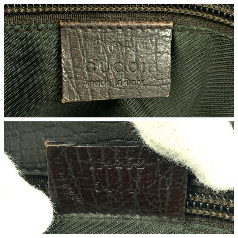 Gucci GG Supreme Canvas Leather Business Bag Handbag