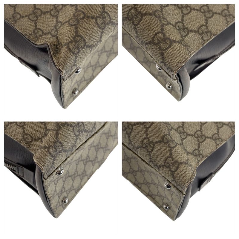 Gucci GG Supreme Canvas Leather Business Bag Handbag