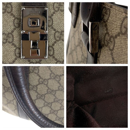 Gucci GG Supreme Canvas Leather Business Bag Handbag