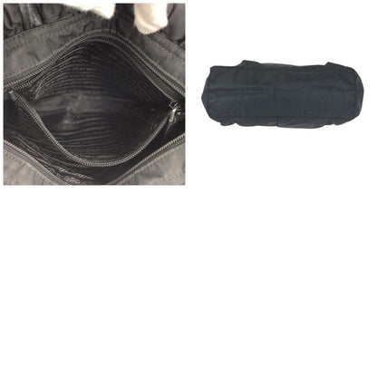 Prada Tessuto Black Nylon Leather Tote