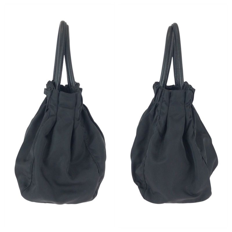Prada Tessuto Black Nylon Leather Tote