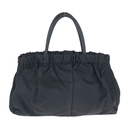 Prada Tessuto Black Nylon Leather Tote