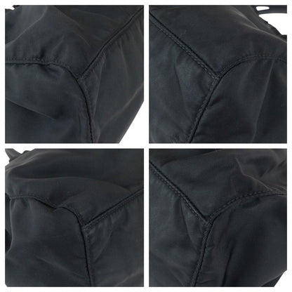 Prada Tessuto Black Nylon Leather Tote