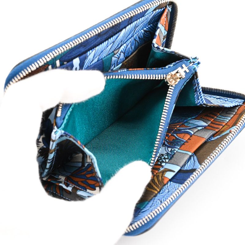 Hermes Compact Wallet Azap Silk Bour De Brus