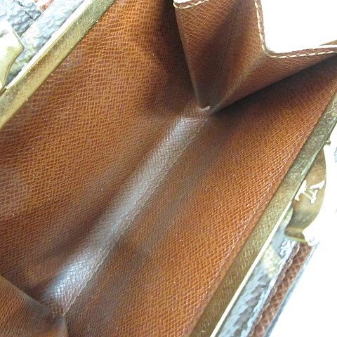 Louis Vuitton Monogram Porte Monnaie Billets Viennois Wallet Bifold Clasp Brown Brown, Tea,