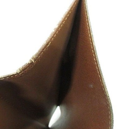 Louis Vuitton Monogram Porte Monnaie Billets Viennois Wallet Bifold Clasp Brown Brown, Tea,