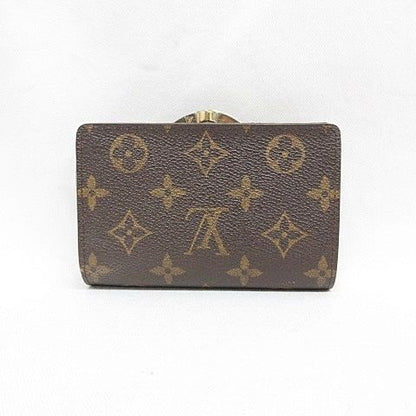 Louis Vuitton Monogram Porte Monnaie Billets Viennois Wallet Bifold Clasp Brown Brown, Tea,