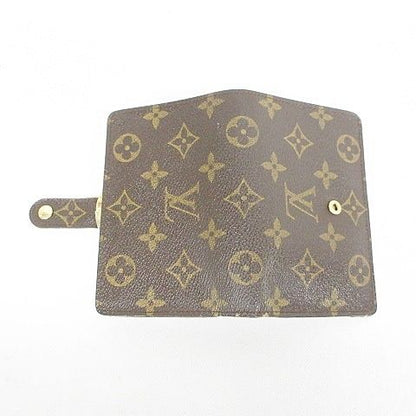 Louis Vuitton Monogram Porte Monnaie Billets Viennois Wallet Bifold Clasp Brown Brown, Tea,