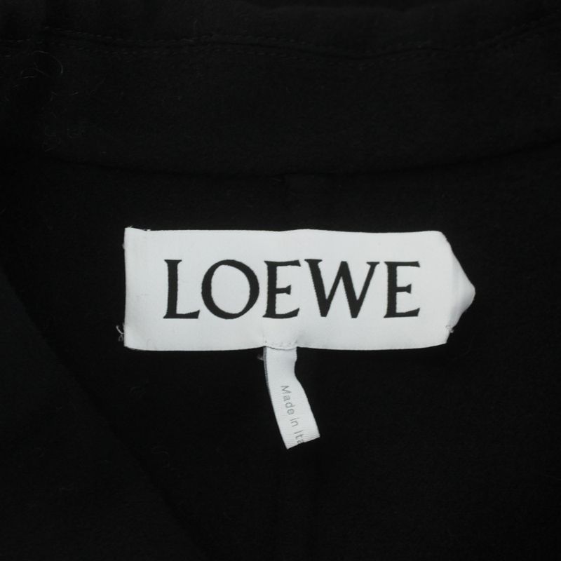 Loewe Wool Cashmere Short Coat Double 34 Black