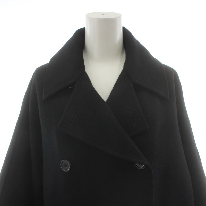 Loewe Wool Cashmere Short Coat Double 34 Black