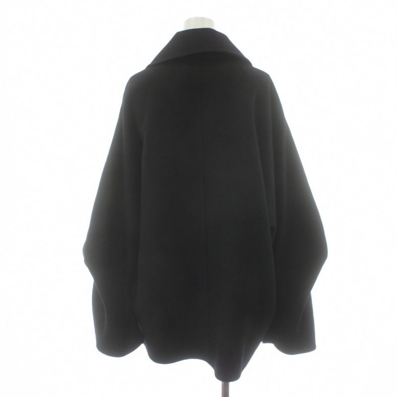Loewe Wool Cashmere Short Coat Double 34 Black