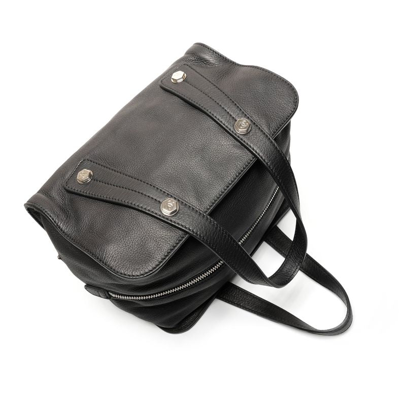 Chanel Handbag Leather Black