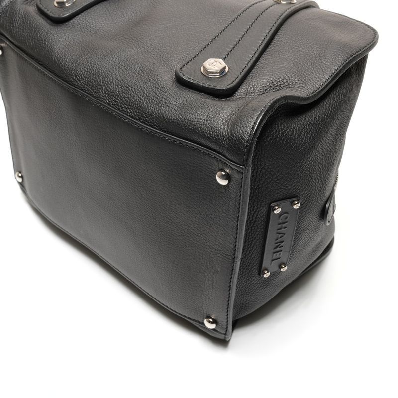 Chanel Handbag Leather Black