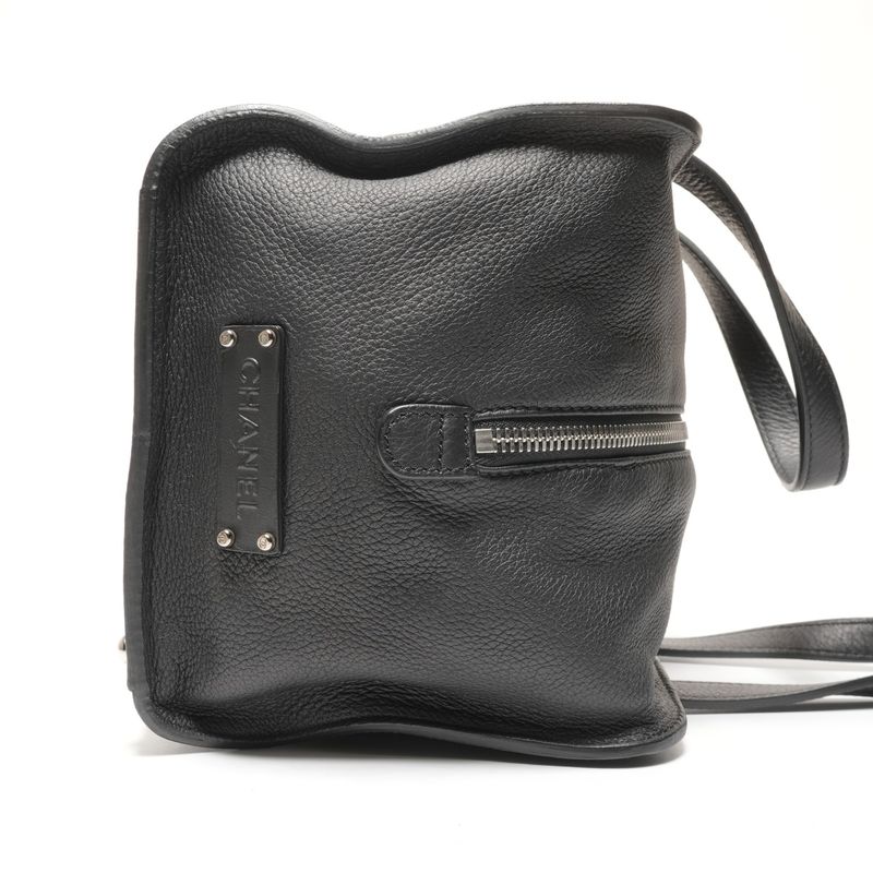 Chanel Handbag Leather Black