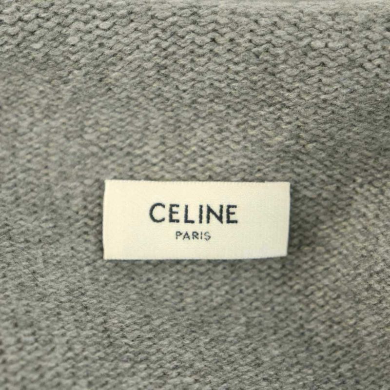 Celine Oversized Zip Hoodie Knit Zip Up Cashmere Wool Jacket