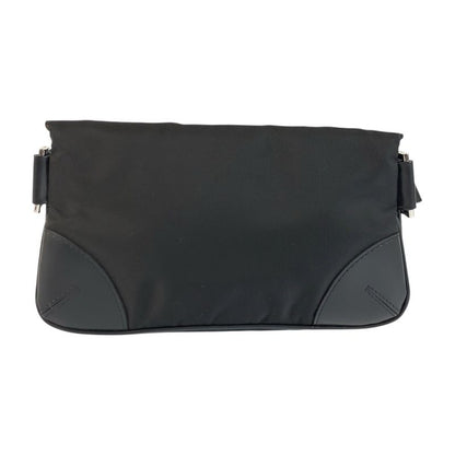 Prada Tessuto Black Nylon Leather Belt Bag