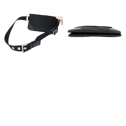 Prada Tessuto Black Nylon Leather Belt Bag