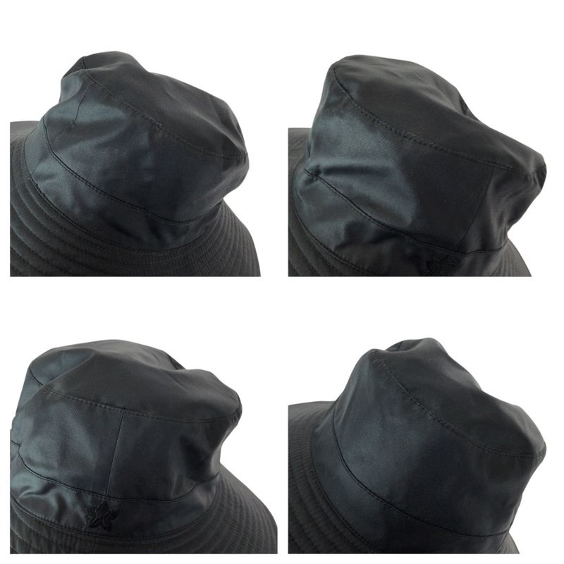Hermes Black Silk Bucket Hat Noir