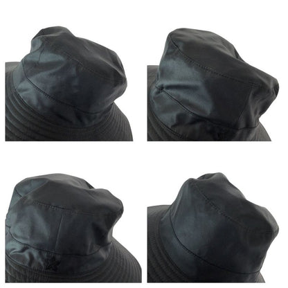Hermes Black Silk Bucket Hat Noir